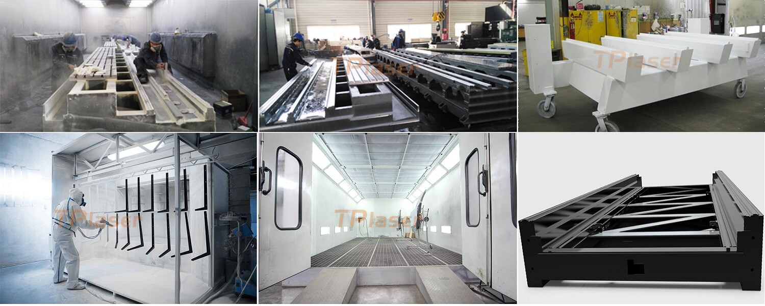 Painting process of tplaser machine