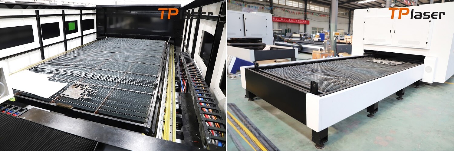 fiber laser cutter machine bed