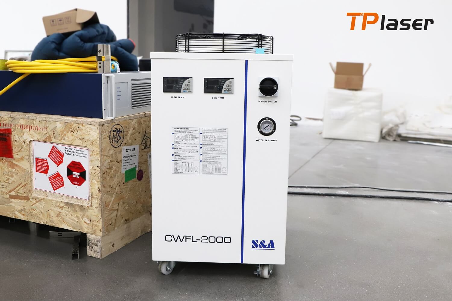 portable fiber laser cutting machine water chiller
